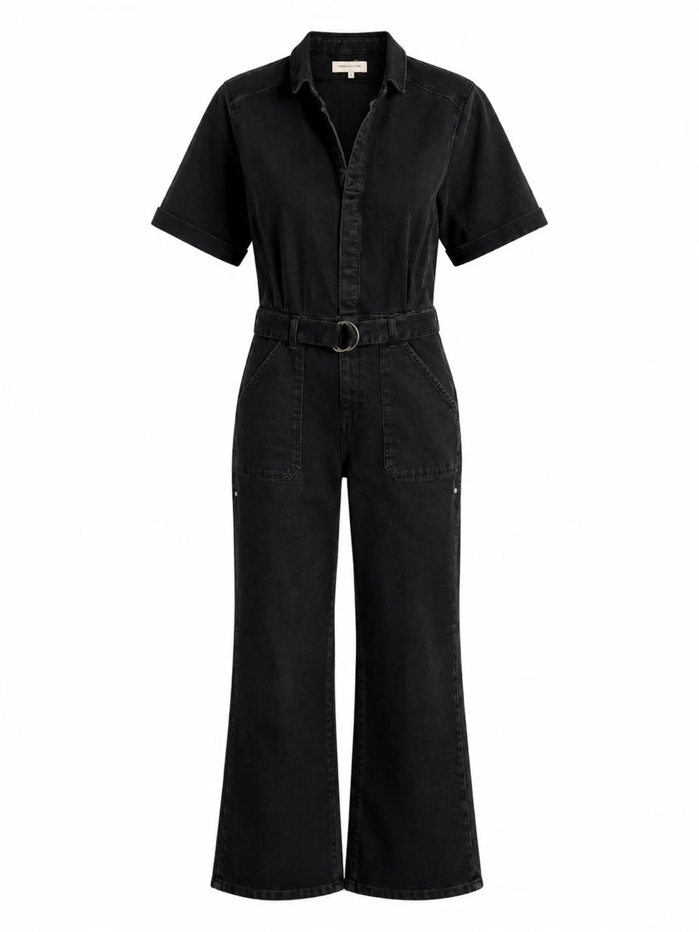 ba&sh TARIJA BLACKSTONE LADY DENIM BELTED UTILITY LUXURY JUMPSUIT 3 / US 10 /L - Picture 2 of 7